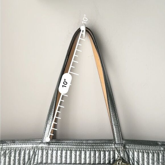 Vintage Coach Signature Metallic Classic Poppy Quilted Canvas Tote G1176‑18676 - Picture 14 of 14